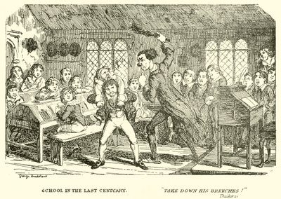 Škola v minulém století od George Cruikshank