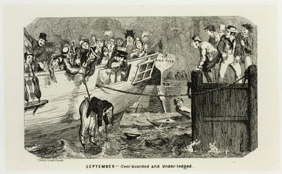 Září - Nadměrné a nedostatečné náklady od ocelových leptů George Cruikshanka po komiksové almanachy (Over-Boarded and Under-Lodged from George Cruikshank