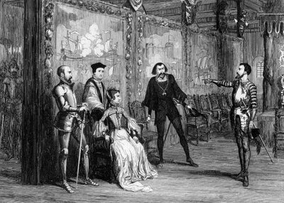 Sir Thomas Wyatt diktoval podmínky královně Marii v Bílé věži, c1553 1840. od George Cruikshank