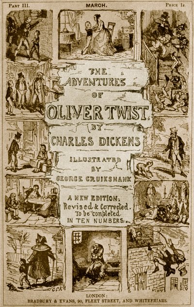 Dobrodružství Olivera od George Cruikshank