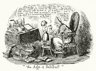 Věk intelektu (rytina) od George Cruikshank