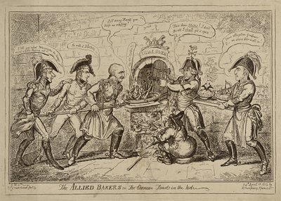 The Allied Bakers aneb The Corsican Toad in the Hole, publikovaný 1. dubna od George Cruikshank