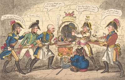 Spojenečtí pekaři aneb Korsická ropucha v díře, 1. dubna 1814., 1. dubna 1814. od George Cruikshank
