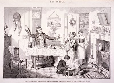 "Láhev", 1847 od George Cruikshank