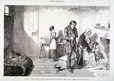 "Láhev", 1847 od George Cruikshank