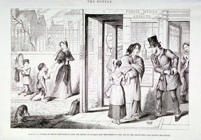 "Láhev", 1847 od George Cruikshank