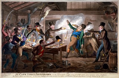 Spiklenci z Cato Street..., 1820 od George Cruikshank