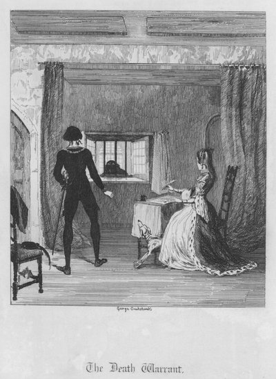 Rozkaz smrti (rytina) od George Cruikshank