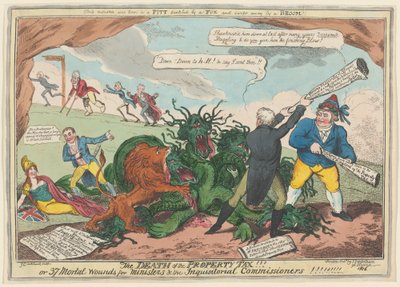 Smrt daně z nemovitosti!!! od George Cruikshank