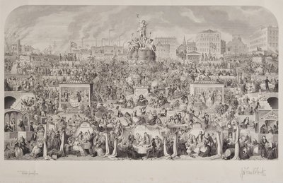 Pitné zvyky společnosti nebo uctívání Bakcha od George Cruikshank