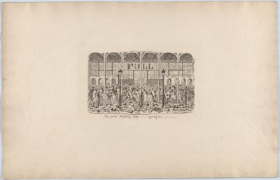 První šilinkový den, 1851, 1851. od George Cruikshank