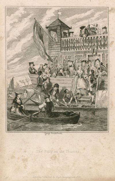 Pošetilost na Temži od George Cruikshank