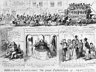Velká výstava z roku 1851 v Hyde Parku v Londýně. od George Cruikshank