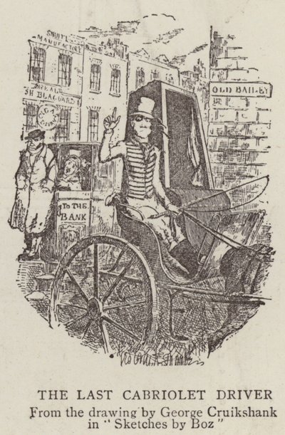 Poslední řidič kabrioletu od George Cruikshank