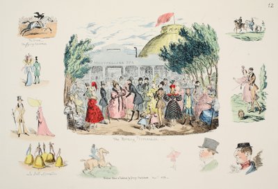 Ranní promenáda, hospoda. 1833 (ručně kolorovaná rytina) od George Cruikshank