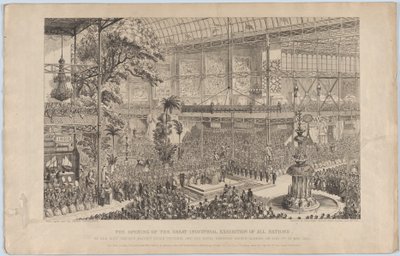 Zahájení Velké průmyslové výstavy všech národů Její nejmilostivější Veličenstvo..., 1851. od George Cruikshank