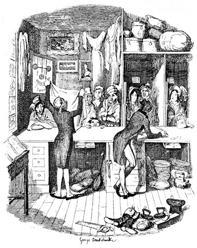 The Pawnbrokers Shop, c1900 od George Cruikshank