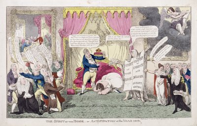 Duch knihy aneb očekávání roku 1813 od George Cruikshank