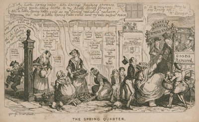 jarní čtvrť; kreslený film od George Cruikshank