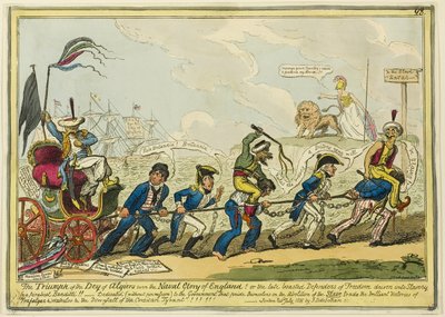 Triumf alžírského dýdžeje nad námořní slávou Anglie!! od George Cruikshank