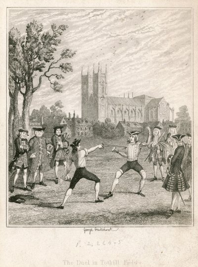 Duel v Tothill Fields od George Cruikshank