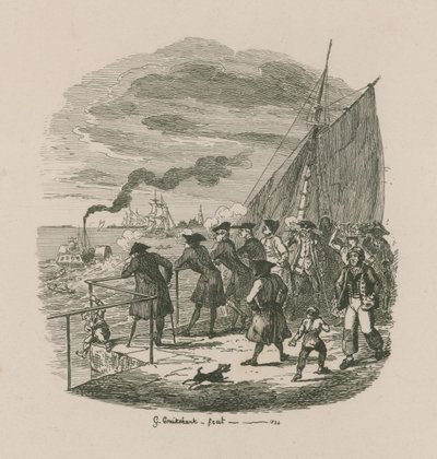 Promenáda, nemocnice Greenwich od George Cruikshank