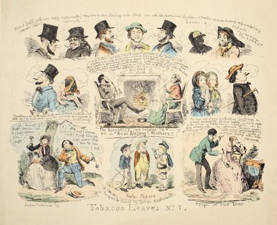 Tabákové listy č. 1, hospoda. 1851. od George Cruikshank