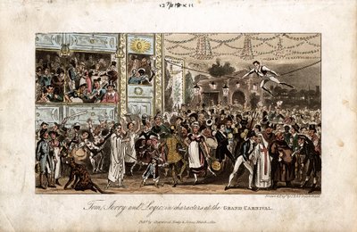 Tom, Jerry a Logic na Velkém karnevalu, 1821 od George Cruikshank