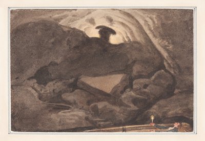 Scéna v jeskyni od George Cumberland