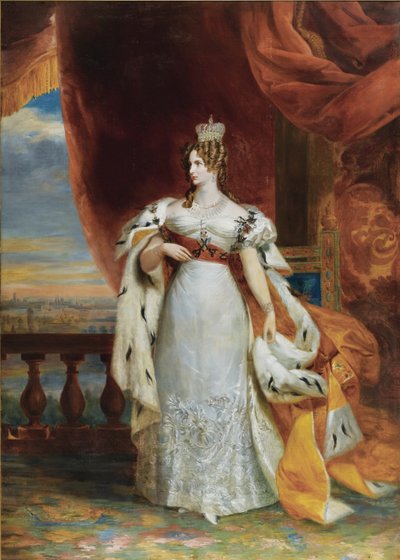Portrét císařovny Alexandry Fjodorovny Charlotty Pruské, císařů Mikuláše I. manželka 1798-18 od George Dawe