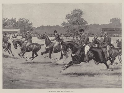 Na Richmond Horse Show v sobotu 9. června od George Derville Rowlandson