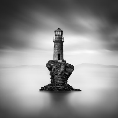 Maják na Ostrově osamělém od George Digalakis