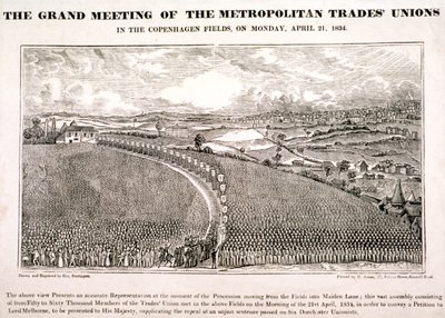 Copenhagen Fields, Islington, Londýn, 1834 od George Dorrington