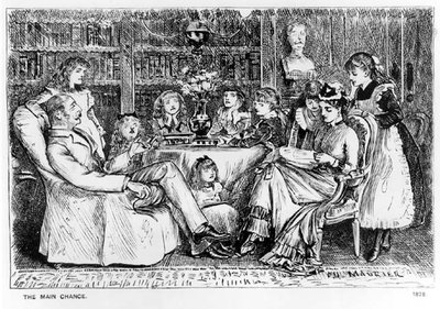 Hlavní šance, ilustrace z Punch, 1878 od George du Maurier