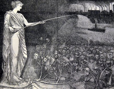 Tabák vnímán jako útěcha pro chudé, 1869 od George du Maurier