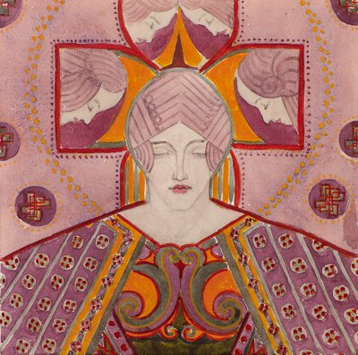 Studie [pro dekorativní panel], kolem 1898-1901 (akvarel) od George Dutch Davidson