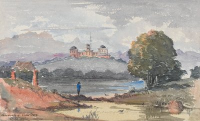 Observatoř, Kapské Město. Sídlo sira J Maclear, cca 1859-62 (akvarel) od George E.L.S. Sanford