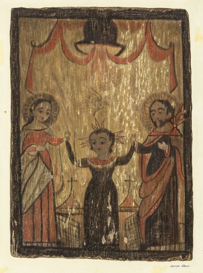 Retablo - Svatá rodina, c. 1938. od George E. Rhone
