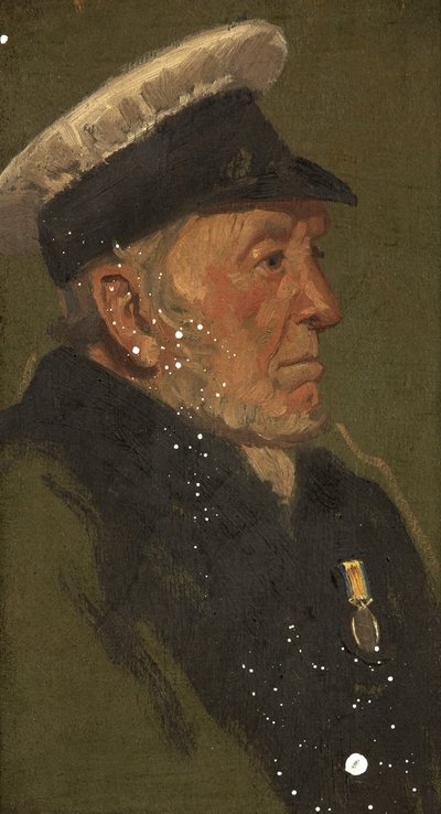 Portrét W. Lavingtona, R.N., c. 1920 (olej na panelu) od George Edmund Butler