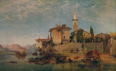 Italská jezerní scéna, 1853, 1935 od George Edwards Hering