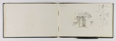 (Skicář) Stará brána u Vevey/Frieburg/Schaffhausen od George Elbert Burr