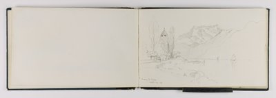 (Skicák) Vevey La Tour od George Elbert Burr