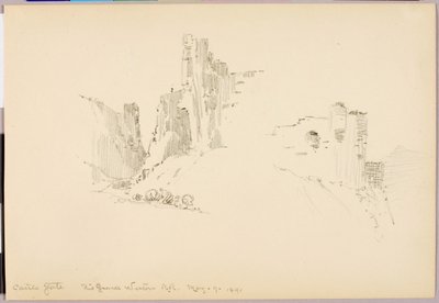 Castle Gate, Rio Grande Western Railroad od George Elbert Burr