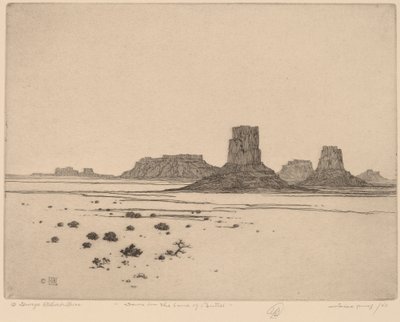 Úsvit v zemi Buttes od George Elbert Burr