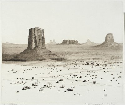 Pouštní monumenty, Arizona od George Elbert Burr