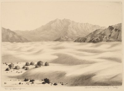 Duny poblíž Palm Springs, Kalifornie (č. 2) od George Elbert Burr