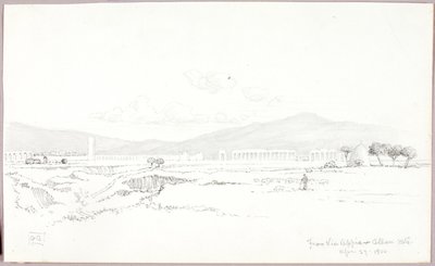 Z Via Appia a pohoří Alban od George Elbert Burr