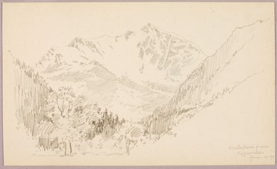 Monte Rosa z Ceppomorelli od George Elbert Burr