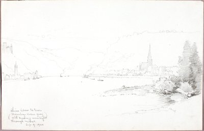 Rýn pod St. Goar od George Elbert Burr