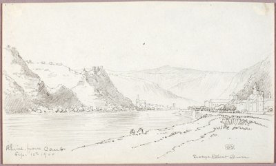 Rýn, od Caub od George Elbert Burr